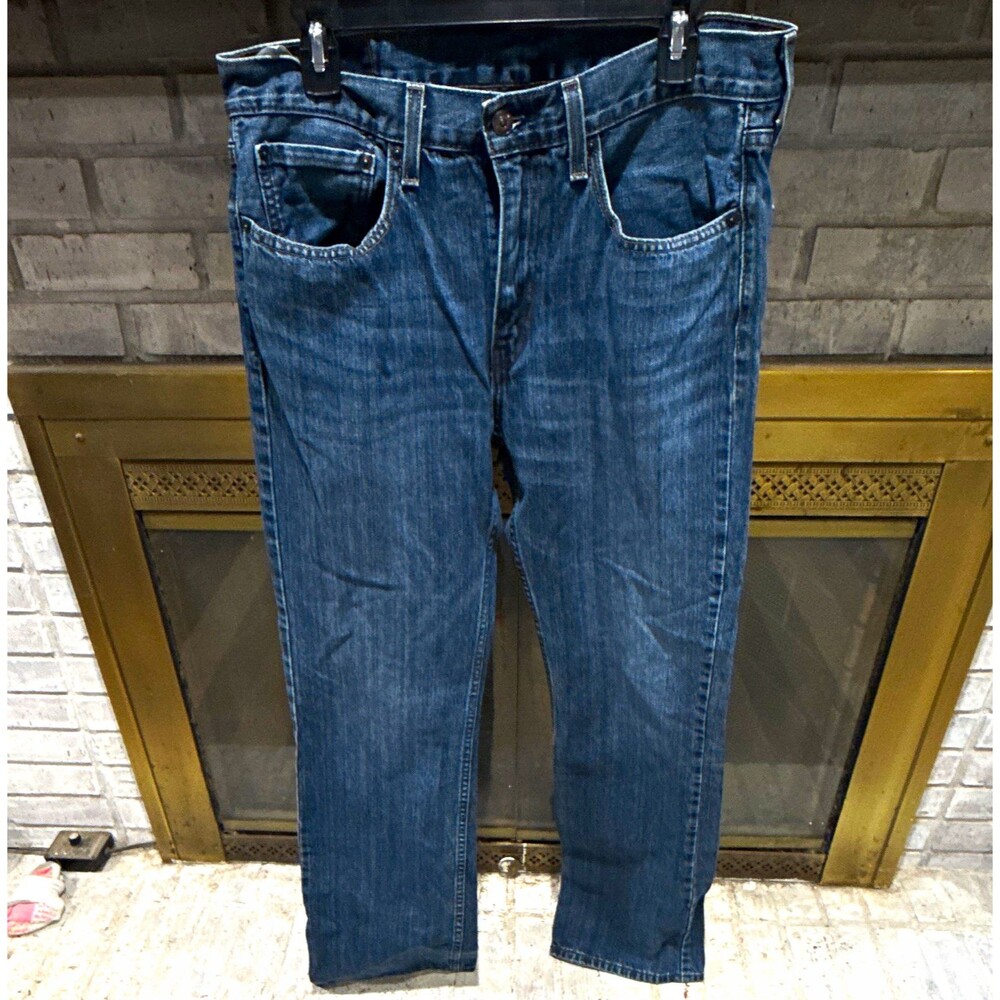 Levi's Men's Blue Denim Jeans Bootcut Slim Fit Medium wash 5-Pocket 34x34